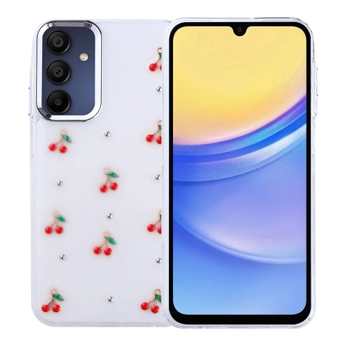 Galaxy A15 Kılıf Airbag Tasarımlı Simli Şeffaf Redclick Kutup Kapak