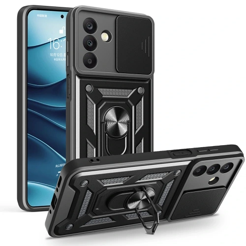 Galaxy A26 Kılıf Magnetik Standlı Kamera Korumalı Redclick Sürgülü Vega Kapak