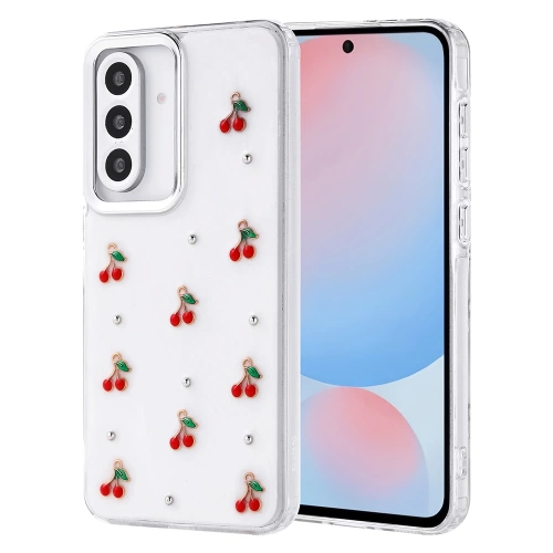 Galaxy A56 Kılıf Airbag Tasarımlı Simli Şeffaf Redclick Kutup Kapak