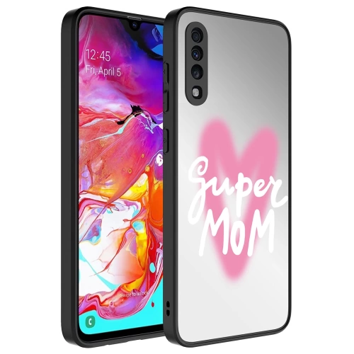 Galaxy A70 Kılıf Aynalı Desenli Kamera Korumalı Parlak Redclick Mirror Kapak