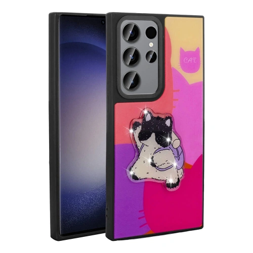 Galaxy S22 Ultra Kılıf Parlayan Kabartmalı İkonik Figürlü Redclick Amas Silikon Kapak