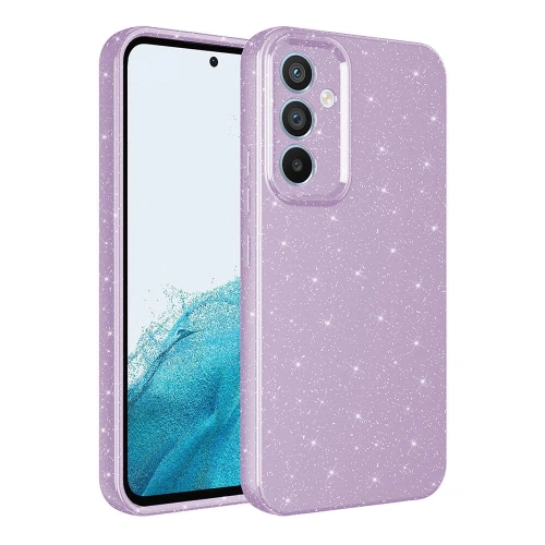 Galaxy S23 FE Kılıf Kamera Korumalı Simli Lüks Redclick Koton Kapak