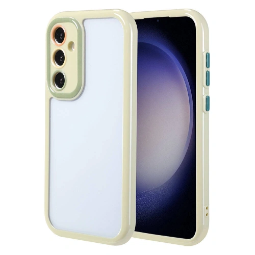 Galaxy S23 Kılıf Kamera Korumalı Renkli Kenar ve Çerçeve Tasarımlı Redclick Vitamin Kapak