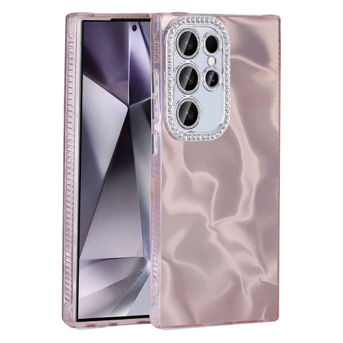 Galaxy S23 Ultra Kılıf Airbagli Parlak Taş Detay Tasarımlı Redclick Esila Kapak