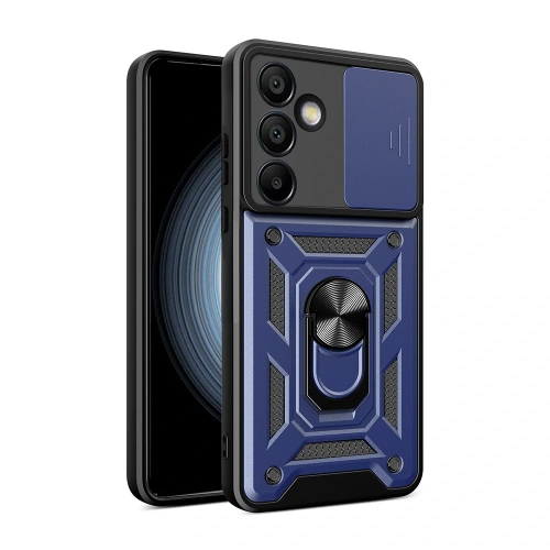 Galaxy S24 FE Kılıf Magnetik Standlı Kamera Korumalı Redclick Sürgülü Vega Kapak