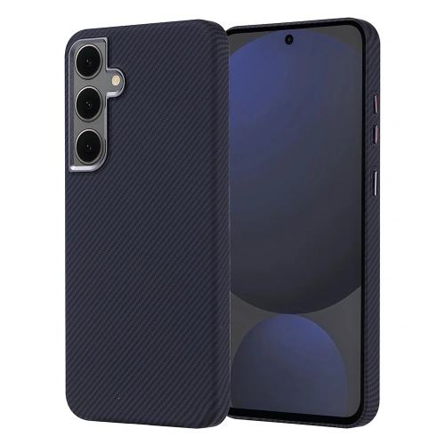 Galaxy S24 FE Kılıf Magsafe Şarj Özellikli Karbon Fiber Görünümlü Redclick Nekst Kapak