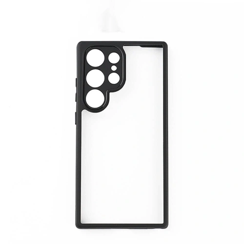 Galaxy S24 Ultra Kılıf Kamera Korumalı Şeffaf Arka Yüzey Redclick New Roll Kapak