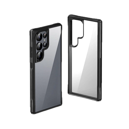 Galaxy S24 Ultra Kılıf Şeffaf Sert PC Arka Yüzey Tasarımlı Redclick Edo Kapak