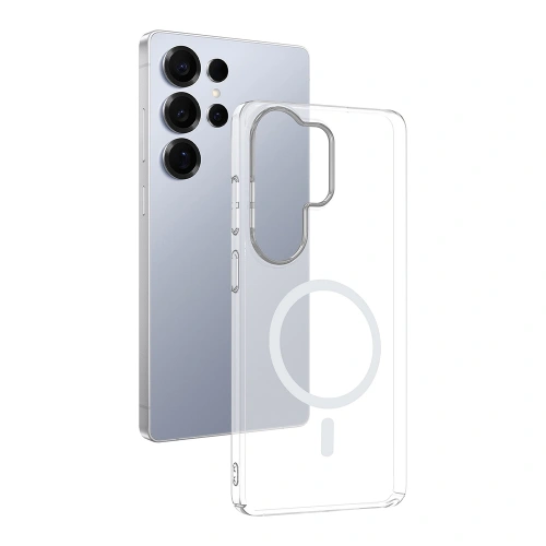 Galaxy S26 Ultra Kamera Korumalı M-Safe Şarj Özellikli Şeffaf Redclick London Sert PC Kapak