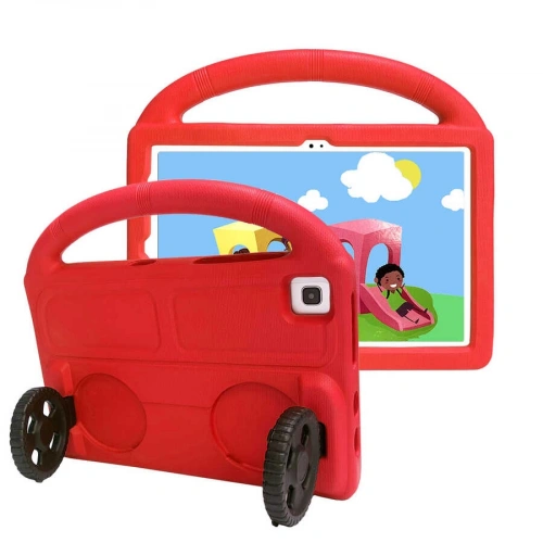 Galaxy Tab S6 Lite P610 Redclick Wheel Car Tekerlek Standlı Tablet Eva Silikon Kılıf