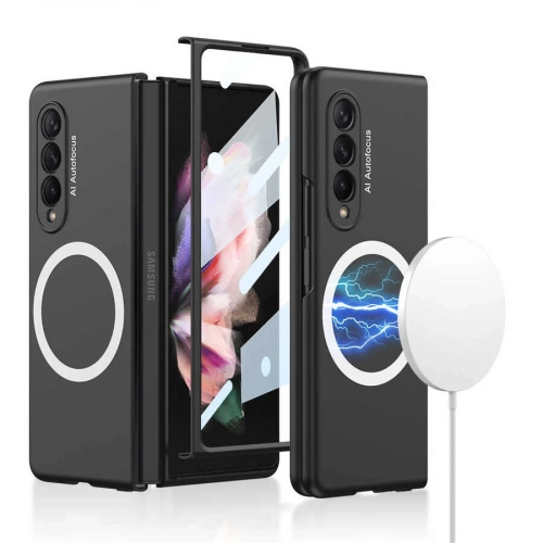 Galaxy Z Fold 3 Kılıf Wireless Şarj Özellikli Redclick Kıpta Magsafe Kapak