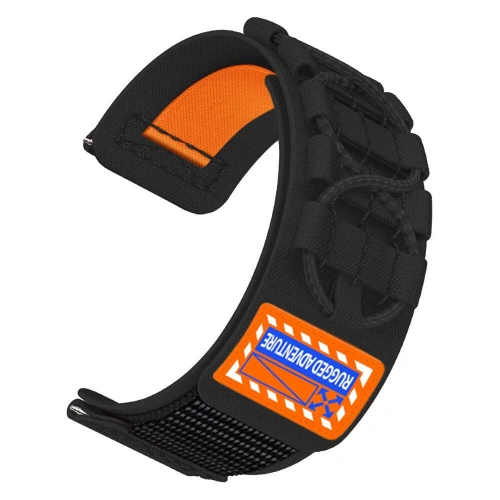 Gear S2 Redclick KRD-112 20mm Orbital Örgülü Halat Tasarımlı Naylon Kumaş Hasır Kordon