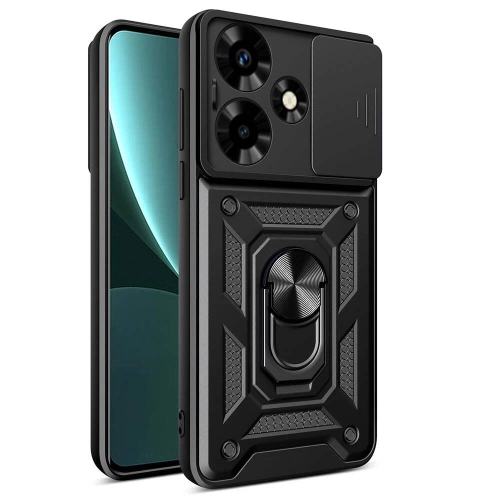 İnfinix Hot 30 Kılıf Magnetik Standlı Kamera Korumalı Redclick Sürgülü Vega Kapak