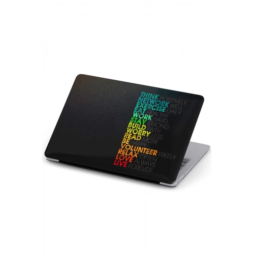 Macbook Air (M2) 13.6 inç A2681 Uyumlu Kılıf Macvista 09 Koruma Kapağı Motivasyon