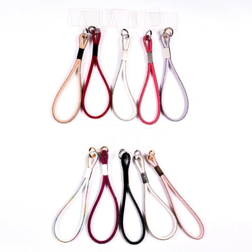 Redclick Cep Telefonu Yarım Taşlı Halat İp Cep Telefonu El Askısı 40cm