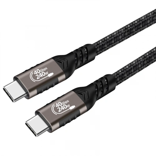 Redclick QG01 Type-C to Type-C USB4 PD Data Şarj Kablosu 240W 40Gbps 8K@60Hz 1 Metre