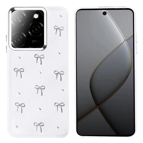 Tecno Spark 20 Pro 5G Kılıf Airbag Tasarımlı Simli Şeffaf Redclick Kutup Kapak