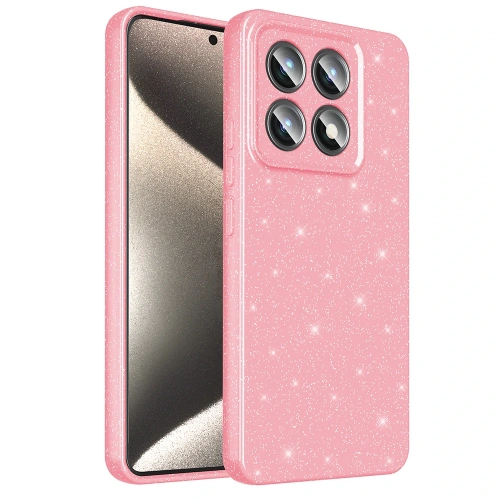 Xiaomi 14T Kılıf Kamera Korumalı Simli Lüks Redclick Koton Kapak