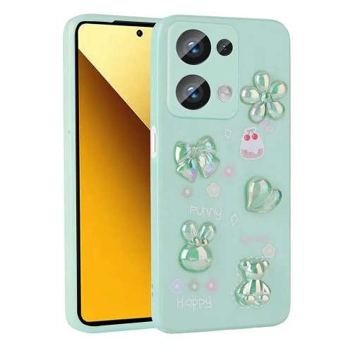 Xiaomi Poco M6 Pro 4G Kılıf Kabartma Figürlü Parlak Redclick Toys Silikon Kapak