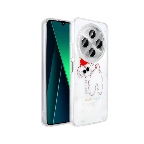 Xiaomi Redmi 14C 4G Kılıf Şeffaf Figürlü Redclick Folk Sert Kapak