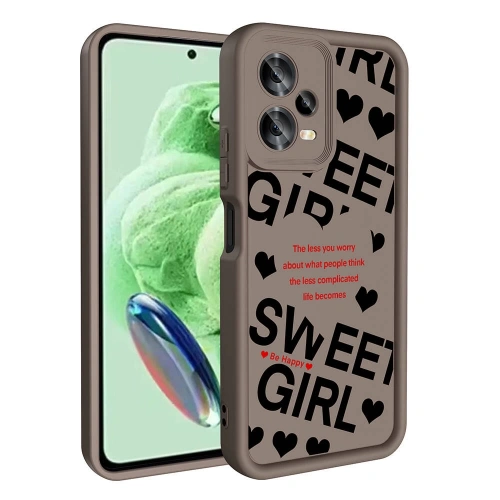 Xiaomi Redmi Note 12 5G Kılıf Kamera Korumalı Baskılı Arka Yüzey Redclick Klas Kapak