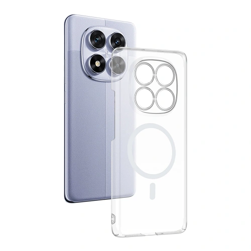 Xiaomi Redmi Note 14 Pro 4G Kamera Korumalı M-Safe Şarj Özellikli Şeffaf Redclick London Silikon Kapak