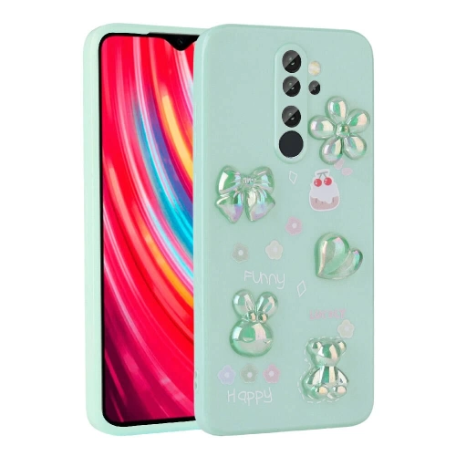Xiaomi Redmi Note 8 Pro Kılıf Kabartma Figürlü Parlak Redclick Toys Silikon Kapak
