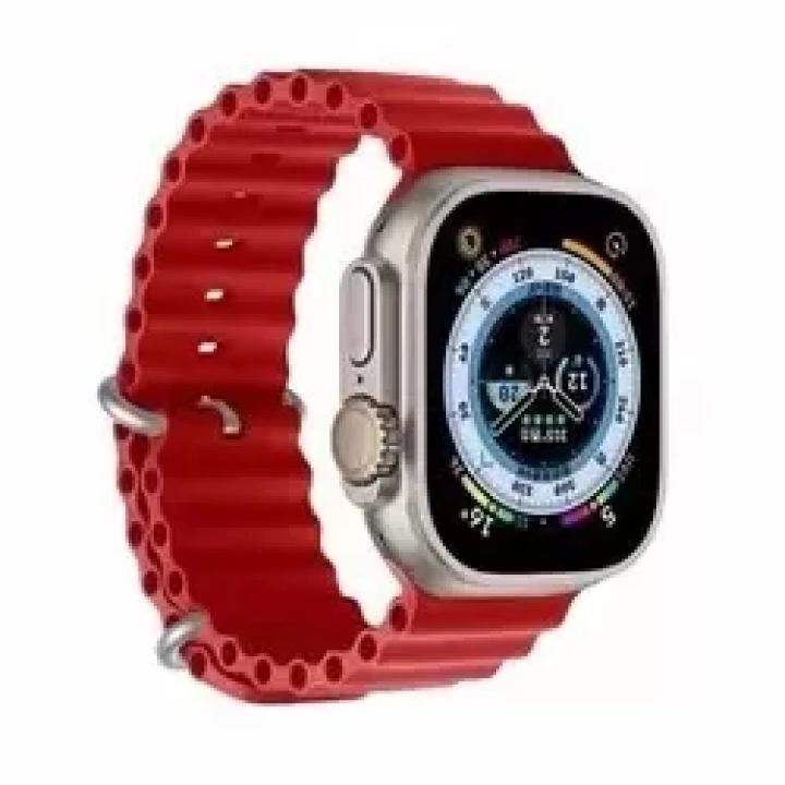 Apple Watch 10 Serisi 46mm Redclick Krd-75 Terletmez Dalgalı Tasarım Silikon Kordon