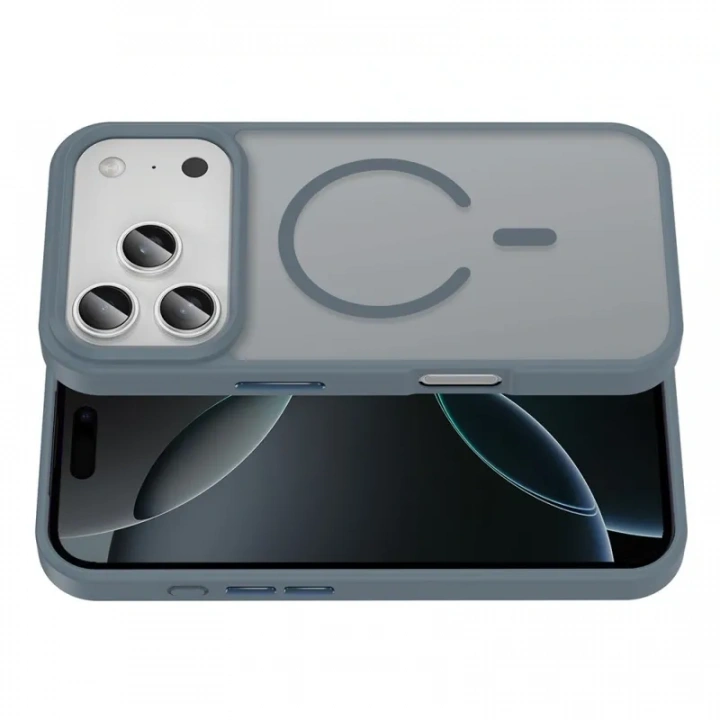 iPhone 17 Pro Max Kılıf M-safe Şarj Özellikli Mat Parmak İzi Bırakmayan Redclick Sio Kapak