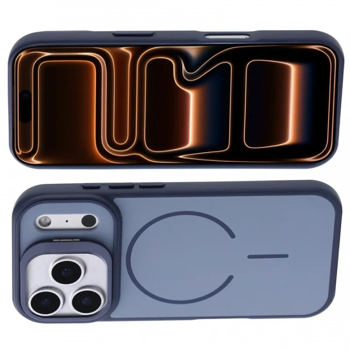 Apple iPhone 17 Pro Max Kılıf M-safe Şarj Özellikli Kamera Standlı Redclick Notron Kapak