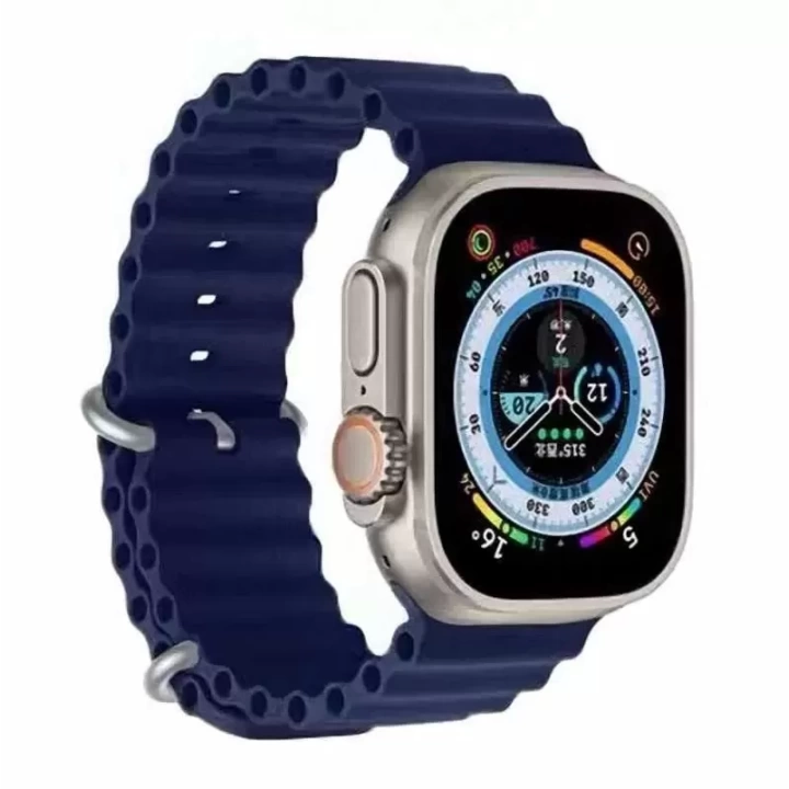 Apple Watch 10 Serisi 46mm Redclick Krd-75 Terletmez Dalgalı Tasarım Silikon Kordon