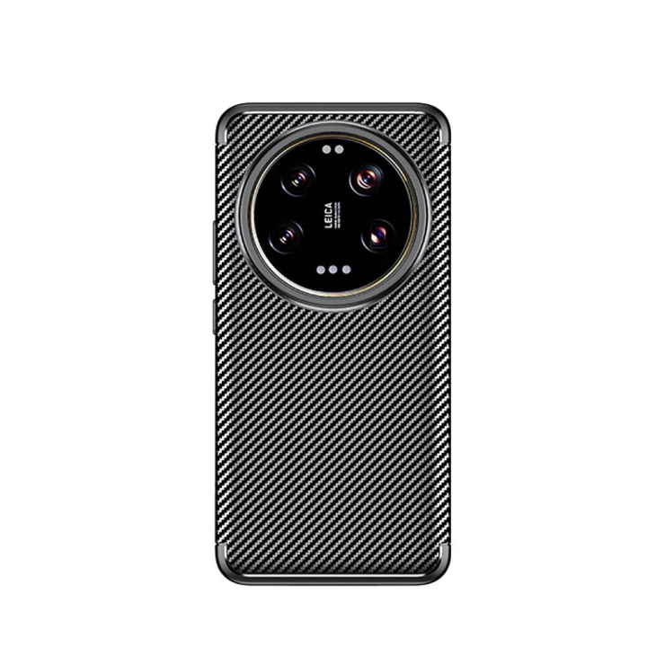 Xiaomi Mi 14 Ultra Kılıf Redclick Karbon Görünüm Silikon Kapak