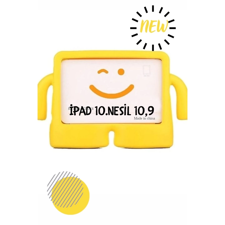 Apple iPad 10.9 2022 10.Nesil Ekran Koruyucu Hediye Çocuklar İçin Tablet Kılıfı