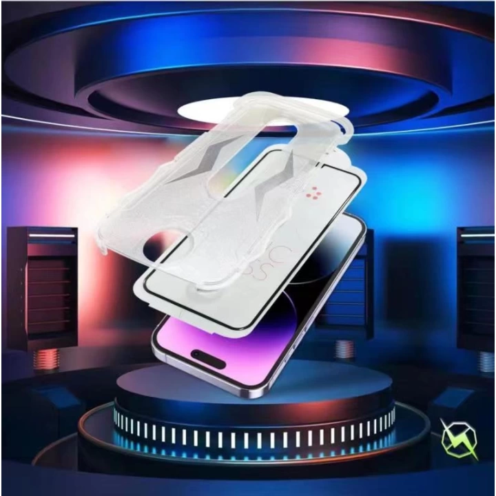 Apple iPhone 15 Pro Max Redclick Kolay Uygulama Aparatlı 5D Magic Glass Cam Ekran Koruyucu