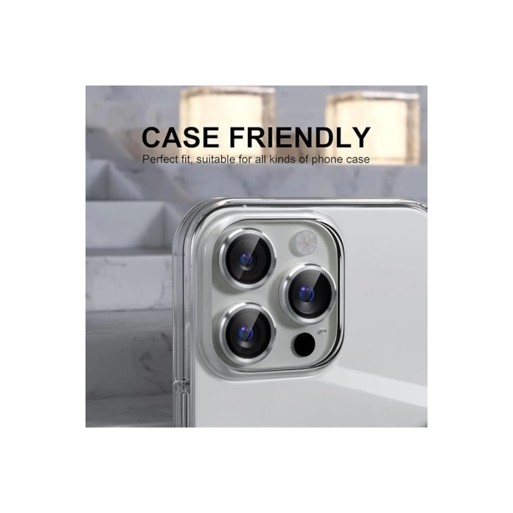 Apple iPhone 16 Pro Max Redclick CL Premium Safir Parmak İzi Bırakmayan Kamera Koruma Lens Koruyucu