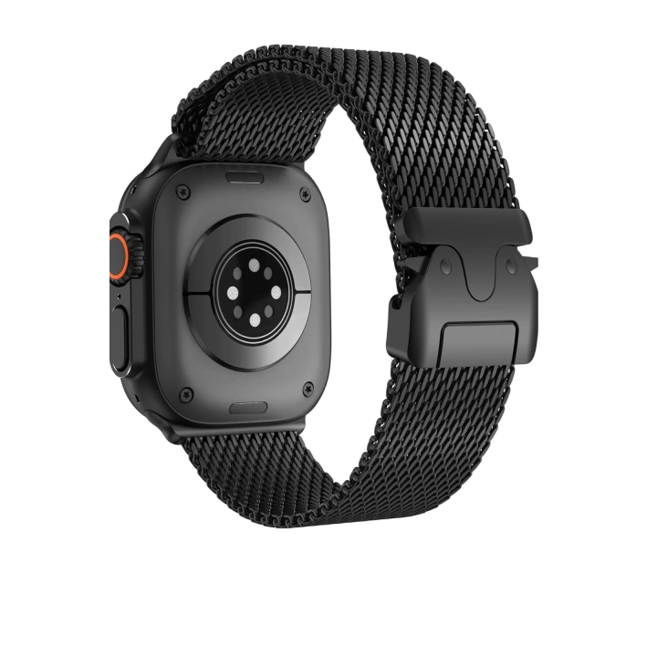 Apple Watch 6 7 8 SE 41mm Redclick KRD-121 Metal İnce Slim Tasarım Luxury Hasır Kordon