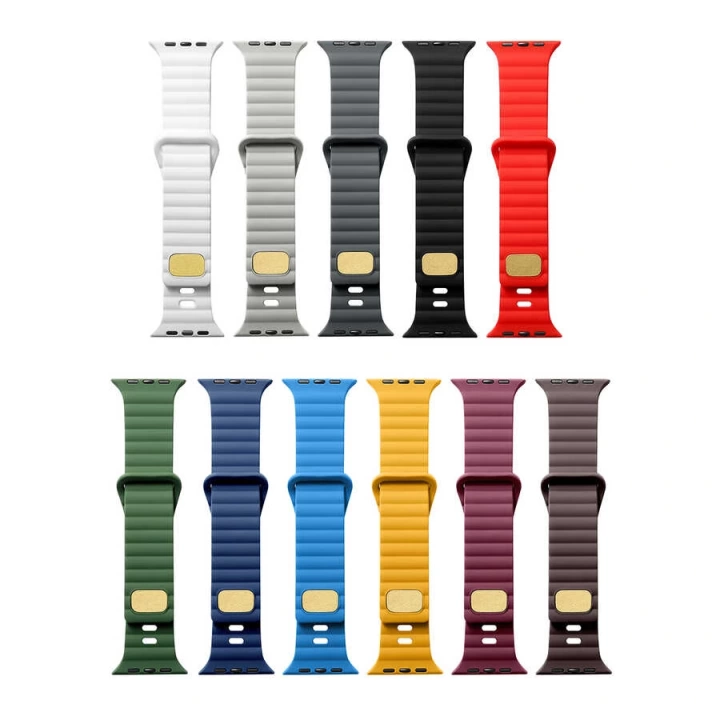 Apple Watch 10 46mm Redclick Krd-73 Şeritli Ultra Hafif Silikon Kordon
