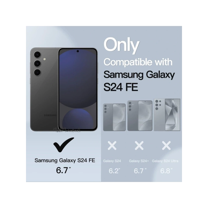 Galaxy S24 FE Kılıf Magsafe Şarj Özellikli Mat Arka Yüzey Redclick Sio Kapak