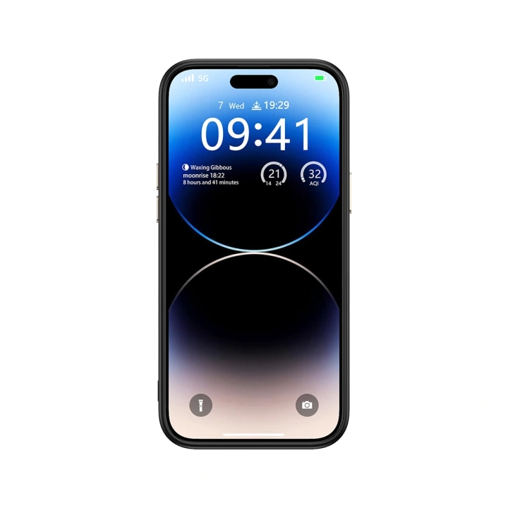 Apple iPhone 14 Pro Kılıf M-safe Şarj Özellikli Karbon Fiber Görünümlü Redclick Antina Kapak
