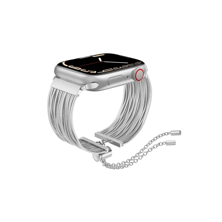 Apple Watch Ultra 2 49mm Redclick KRD-137 Metal Hasır Bilezik Kadın Kordon