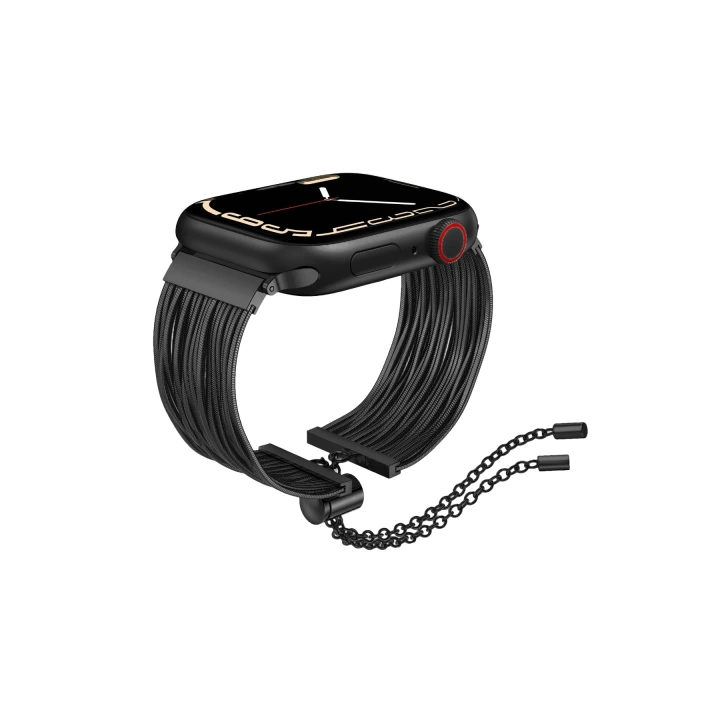 Apple Watch 7 8 Se 41mm Redclick KRD-137 Metal Hasır Bilezik Kadın Kordon