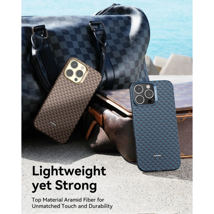 Apple iPhone 16 Pro Max Kılıf M-safe Şarj Özellikli Raptic Aramid Skin Origin Serisi Kapak