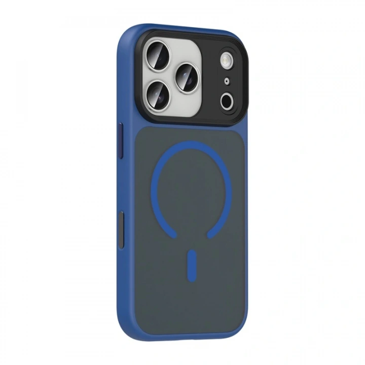 Apple iPhone 17 Pro Kılıf Mat Arka Yüzey Wireless Şarj Özellikli Redclick Flet M-safe Kapak