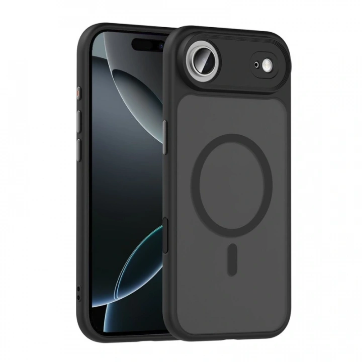 Apple iPhone 17 Air Kılıf Mat Arka Yüzey Wireless Şarj Özellikli Redclick Flet M-safe Kapak