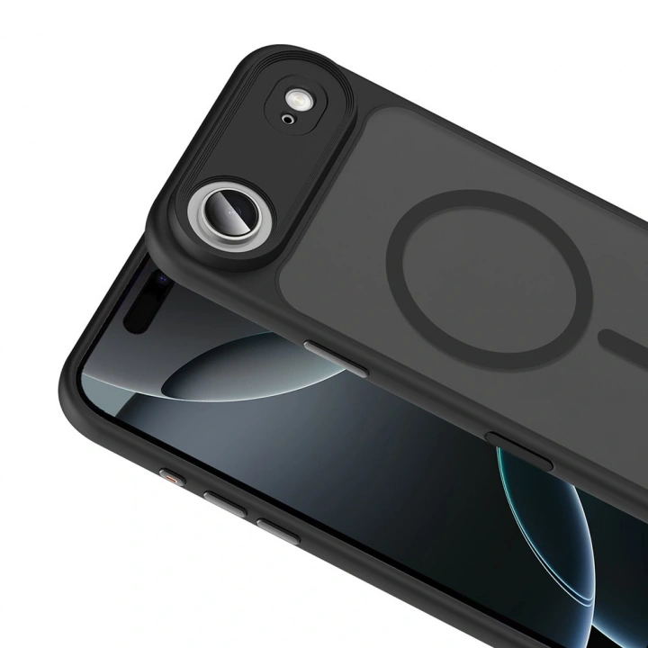 Apple iPhone 17 Air Kılıf Mat Arka Yüzey Wireless Şarj Özellikli Redclick Flet M-safe Kapak