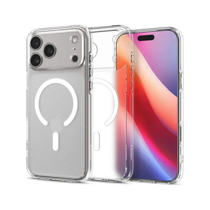 Apple iPhone 17 Pro Max Kılıf Sararmayan M-safe Şarj Özellikli Şeffaf Kamera Çerçeveli Porto Kapak