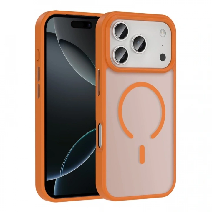 Apple iPhone 17 Pro Kılıf M-safe Şarj Özellikli Mat Arka Yüzey Redclick Sio Kapak