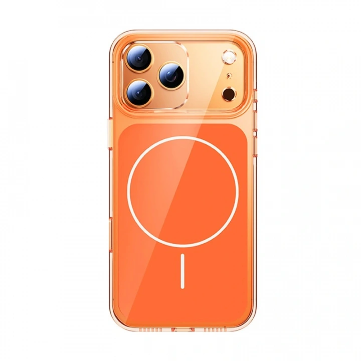 Apple iPhone 17 Pro Kılıf Redclick M-safe Şarj Özellikli Şeffaf Kamera Kontrol Butonlu Lugano Kapak