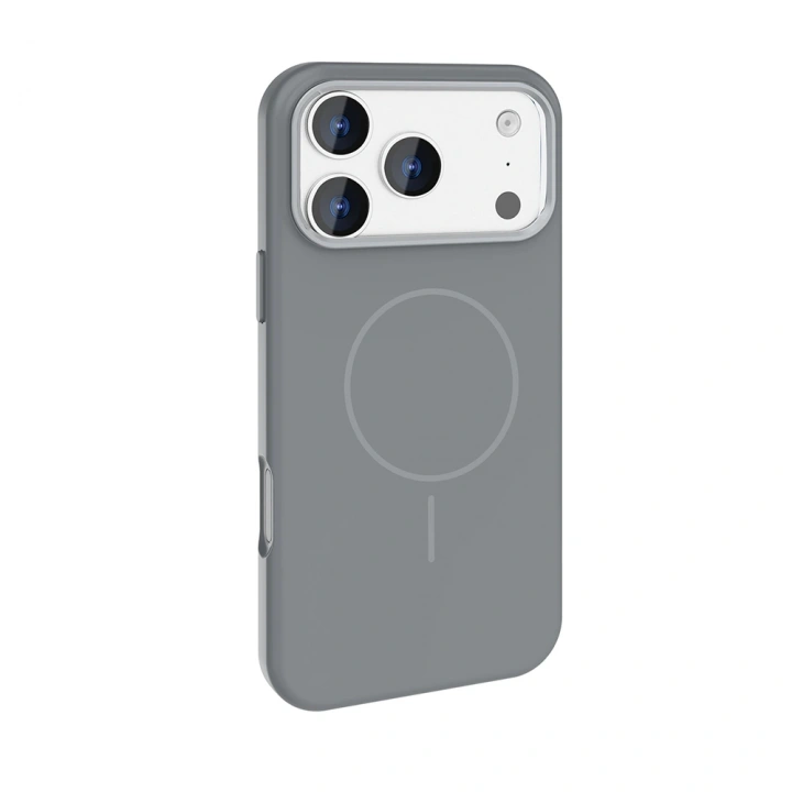 Apple iPhone 17 Pro Max Kılıf M-Safe Şarj Özellikli Metal Kamera Çerçeveli Redclick Edi Silikon Kapak