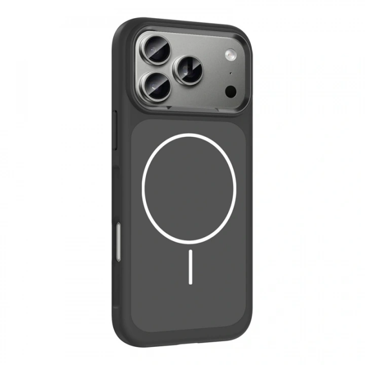 Apple iPhone 17 Pro Kılıf M-Safe Şarj Özellikli Metal Kamera Çerçeveli Redclick Sanremo Silikon Kapak
